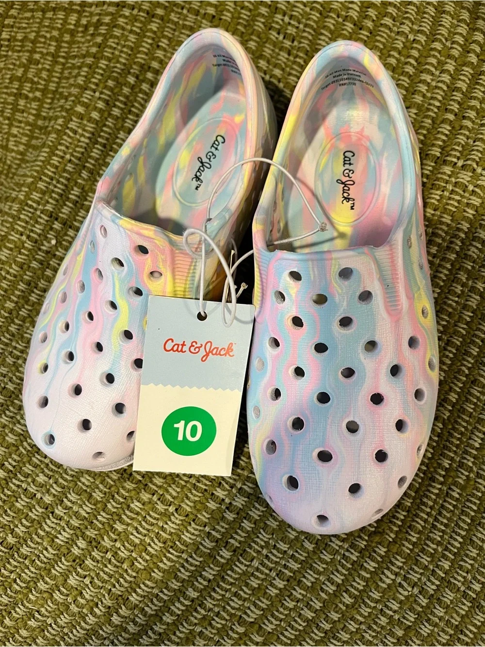 Cat & Jack Toddler Girls Clog Water Proof Slip Ons Size 10C